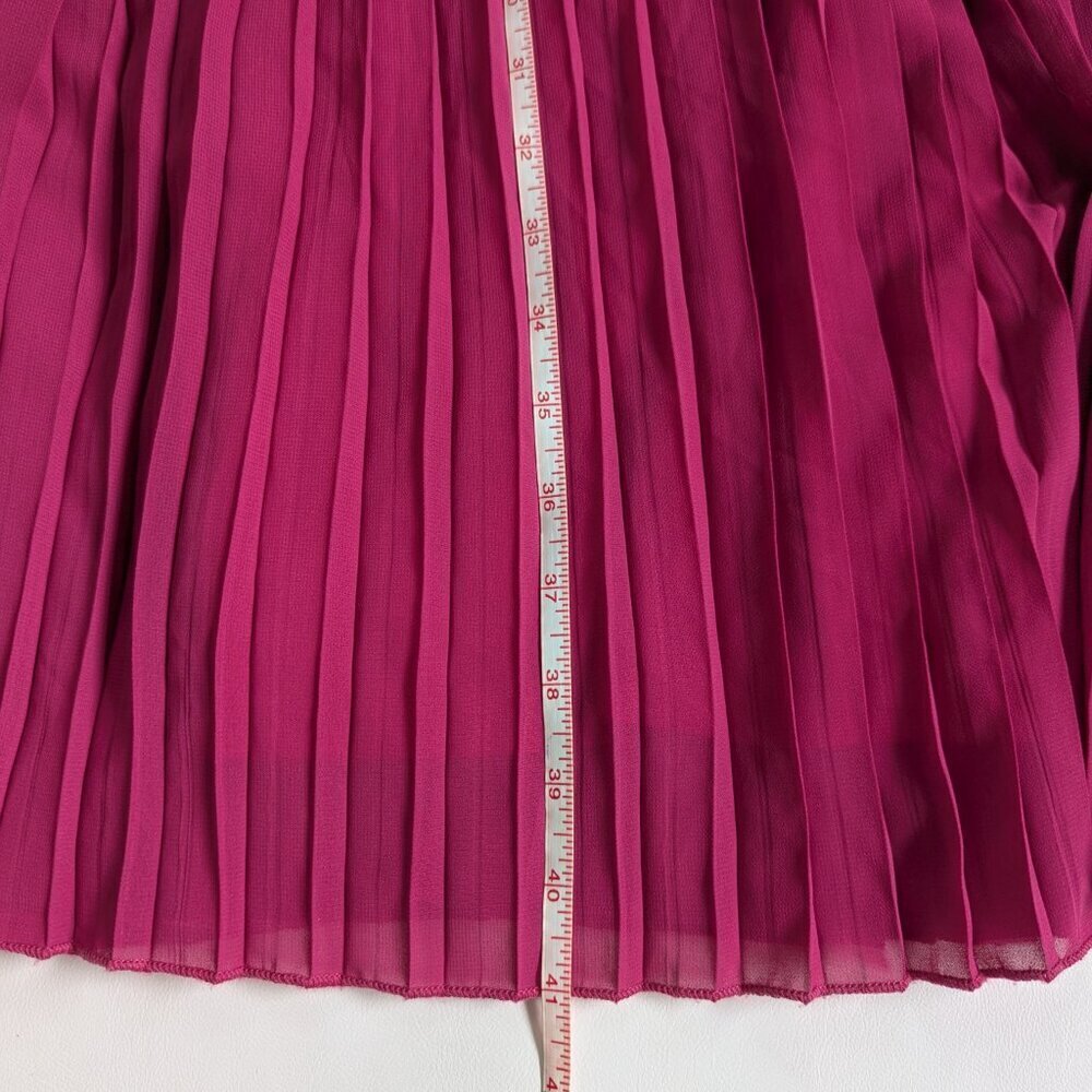 Club L London Pink Pleated Women's Midi Dress Semi Formal Size 4 - Picture 6 of 11